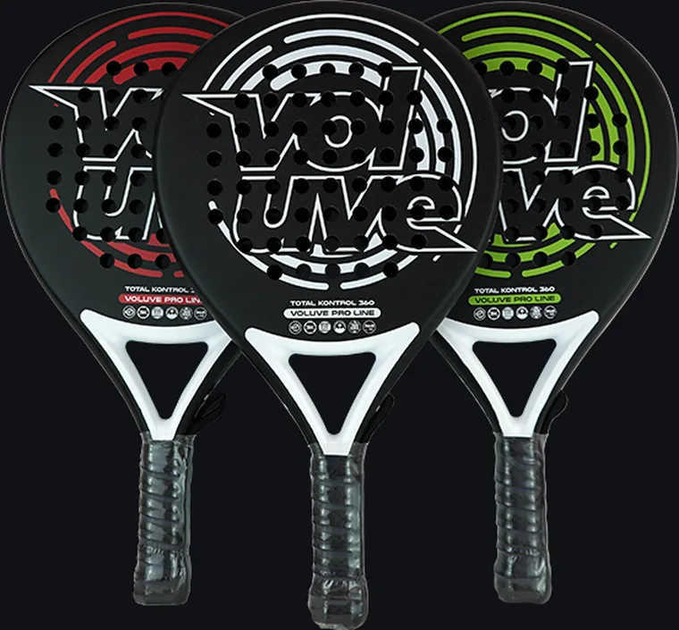 Palas VOLUVE Total Kontrol en rojo, blanco y verde